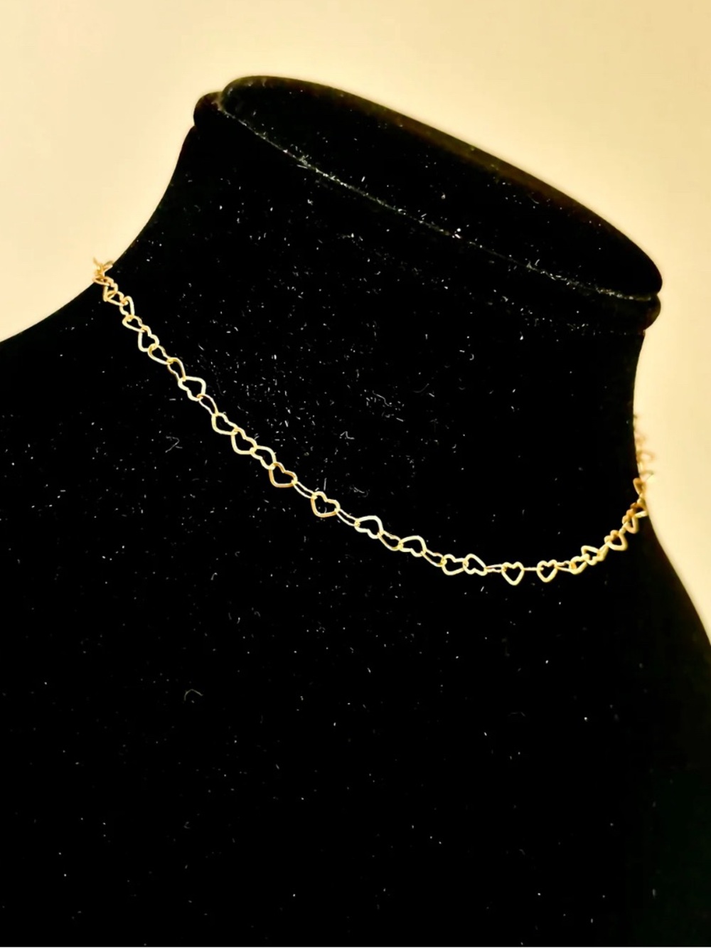 18k gold filled everyday minimalist heart necklace